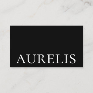 Conception minimaliste de Carte de visite typograp