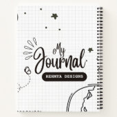 "Conception minimaliste de couverture de Carnet no (Dos)