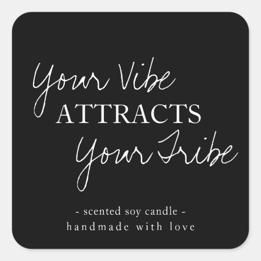 Conception minimaliste de Étiquette de bougie (Devant)