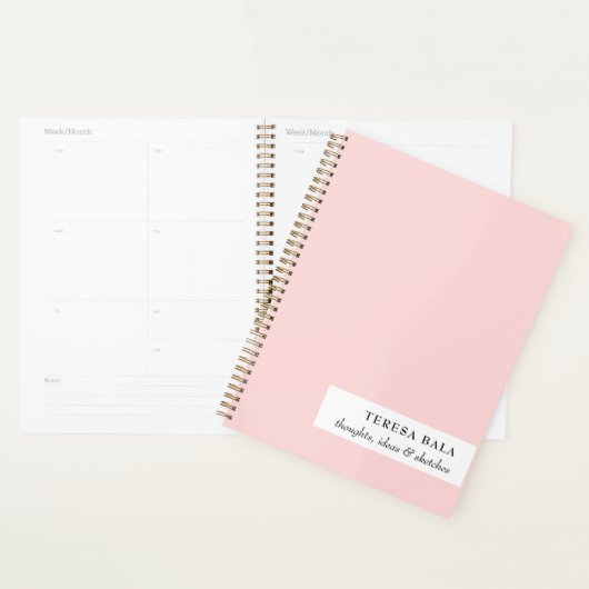 Conception minimaliste rose 2026 (Devant avec enveloppe)