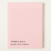 Conception minimaliste rose 2026 (Dos)