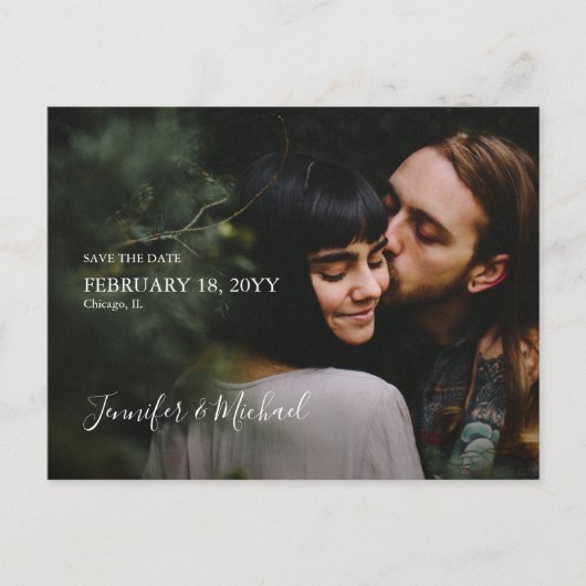 Conception minimaliste simple Enregistrer la carte (Devant)