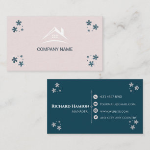 Conception moderne de carte de visite minimaliste