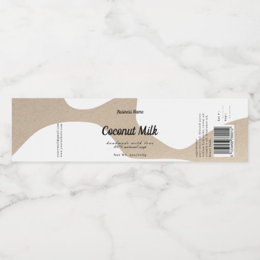 Conception moderne de Étiquette de savon Abstrait (Étiquettes simples)