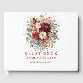 Conception moderne de livre d'or de mariage boho e (Recto)