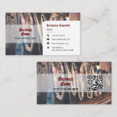 Conception moderne de perles | Carte de visite sim (Devant / Derrière)