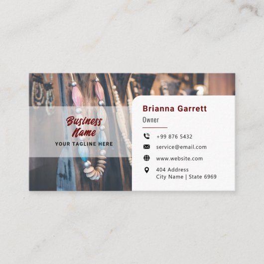 Conception moderne de perles | Carte de visite sim (Devant)