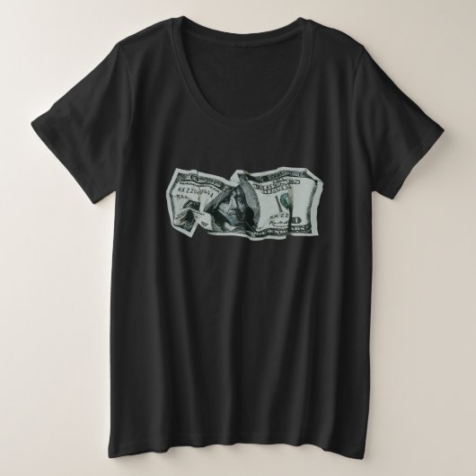 Conception moderne d'un billet de 100 $ froissé (Design devant)