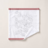 Conception moghole sur un ensemble de serviettes d (Gant de toilette)
