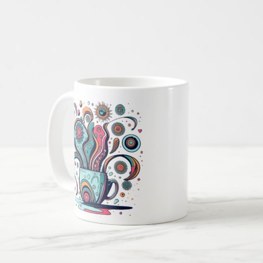 Conception motif café Mug (Devant gauche)