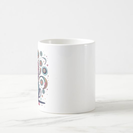Conception motif café Mug (Centre)