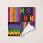 Conception Motif de Throwback Kente des années 90 (Gant de toilette)