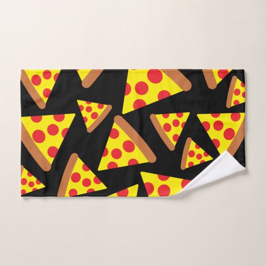 Conception motif de tranches de pizza (Serviette à main)