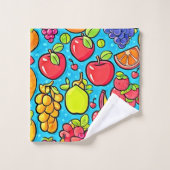 Conception Motif fruitée (Gant de toilette)