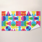 Conception motif géométrique Abstraite et colorée. (Serviette de bain)