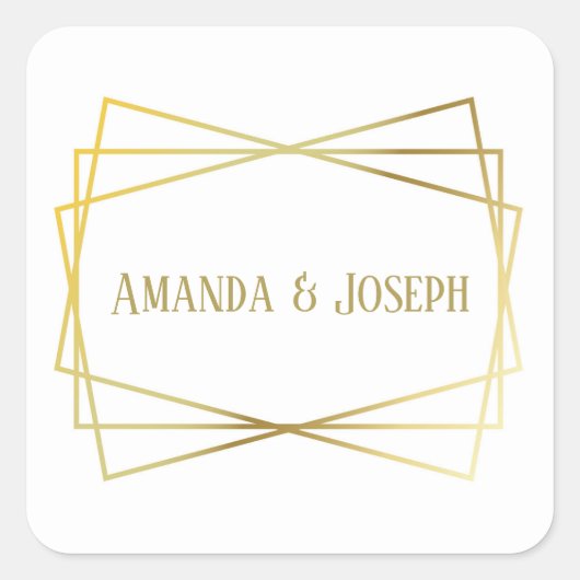 Conception moyenne - Sticker Carré (Devant)