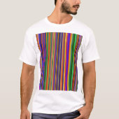 Conception multicolore sur T-Shirt blanc (Devant)