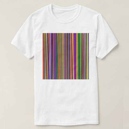 Conception multicolore sur T-Shirt blanc (Design devant)