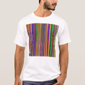 Conception multicolore sur T-Shirt blanc (Devant)