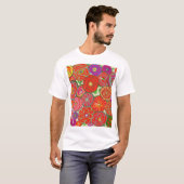 Conception multicolore sur T-Shirt blanc (Devant entier)