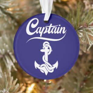 Conception nautique d'ancre de voilier capitaine