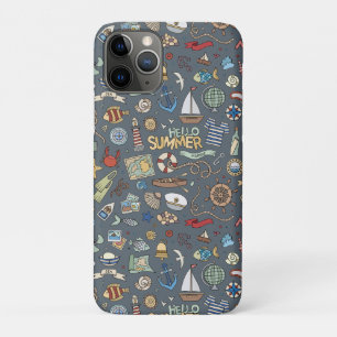 Conception nautique sur coque iphone arrière - pla