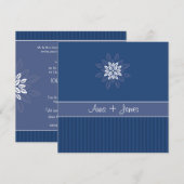 Conception no 2 Invitation - NAVY (Devant / Derrière)