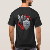 Conception noire de dos de T-shirt de cryptos (Dos)