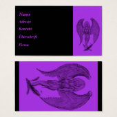 Conception noire et violette d'ange (Devant & derrière)