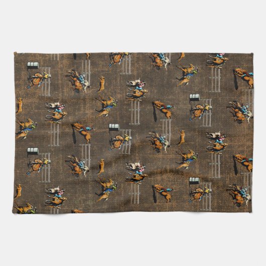 Conception occidentale de rodéo de serviette de (Horizontal)