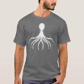 Conception Octopus désossé - T-shirt foncé de base (Devant)