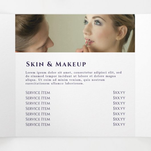 Conception Opale foncée triple Brochure (Intérieur au milieu)