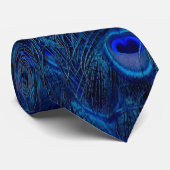 Conception "paon bleu " de la cravate des hommes (Roulé)