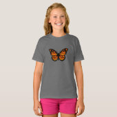 Conception Papillon Monarque - T-shirt basique pou (Devant entier)
