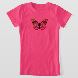 Conception Papillon Monarque - T-Shirt en Jersey F