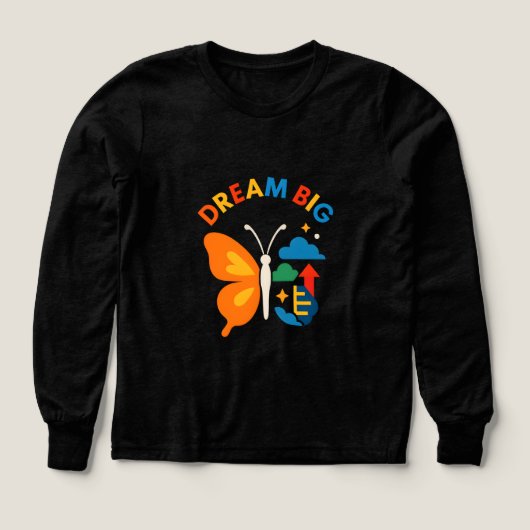 Conception Papillon Motivationnel Rêve Grand (Motif recto)