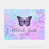 conception papillon violet (Recto)