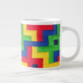 Conception Patchwork coloré Jumbo Coffee Mug (Droite)