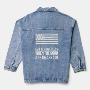 Conception Patriotique Denim Veste