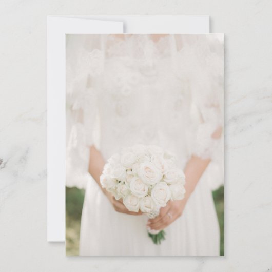 Conception personnalisée de faire-part de mariage (Devant)