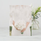 Conception personnalisée de faire-part de mariage (Debout devant)