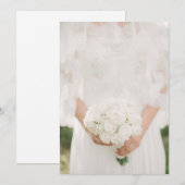 Conception personnalisée de faire-part de mariage (Devant / Derrière)