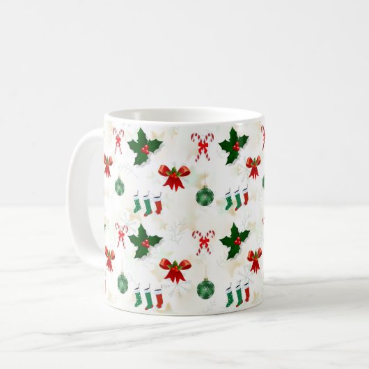 Conception personnalisée de la Mug de Noël (Devant gauche)