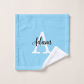 Conception personnalisée de monogramme de nom en s (Gant de toilette)