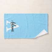 Conception personnalisée de monogramme de nom en s (Serviette à main)