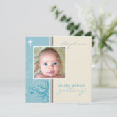 CONCEPTION PERSONNALISÉE :: Invitation de baptême (Debout devant)