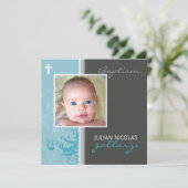 CONCEPTION PERSONNALISÉE :: Invitation de baptême (Debout devant)