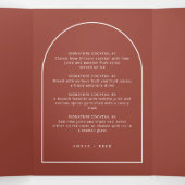 Conception personnalisée pour Jake - Menu des bois (Intérieur au milieu)