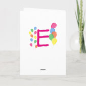 Conception Personnalisée Votre Propre Carte D'anni (Dos)