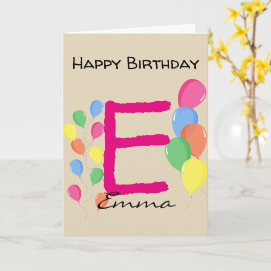 Conception Personnalisée Votre Propre Carte D'anni (Fleur jaune)